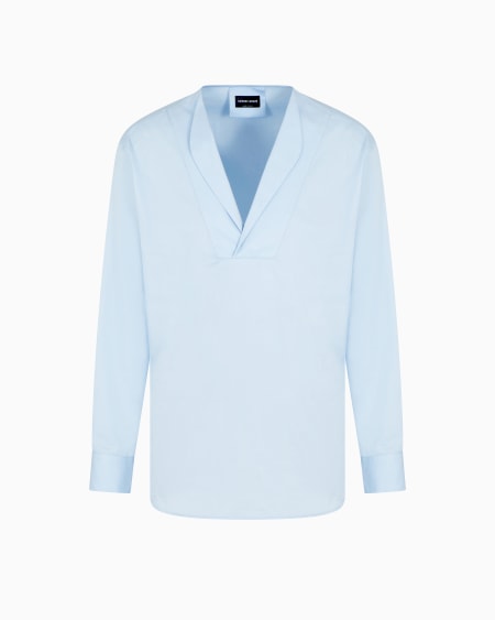 a|x armani exchange Luxury cotton twill polo shirt