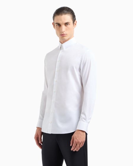 A|x Armani Exchange Luxury Cotton Twill Shirt