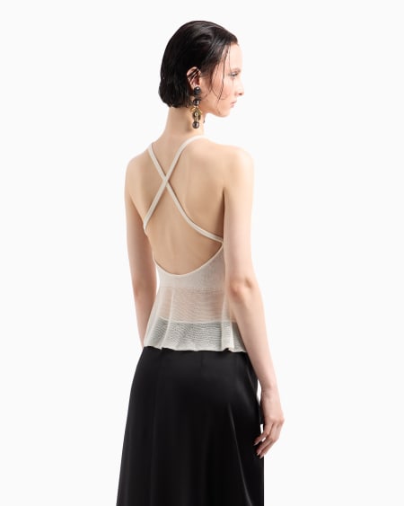 A|x Armani Exchange Lyocell And Cotton Knit Top