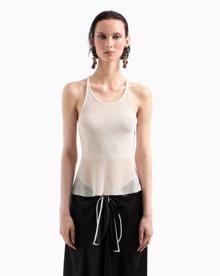 A|x Armani Exchange Lyocell And Cotton Knit Top