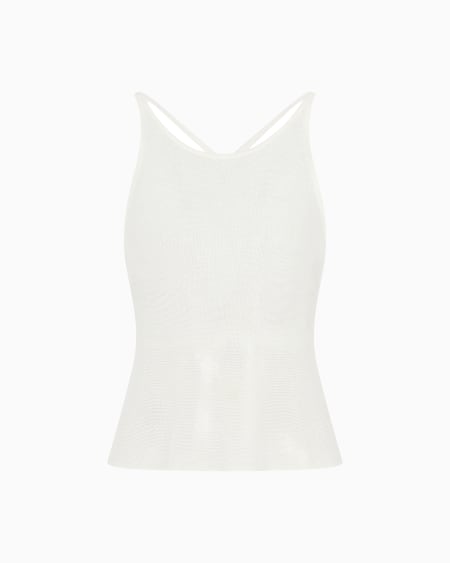 a|x armani exchange Lyocell and cotton knit top