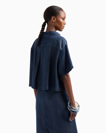 A|x Armani Exchange Lyocell Short-sleeved Shirt