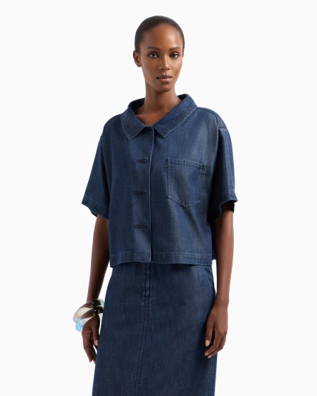 A|x Armani Exchange Lyocell Short-sleeved Shirt