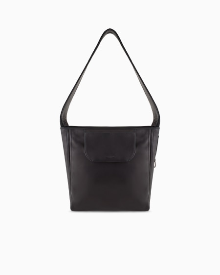 a|x armani exchange Medium nappa-leather strap