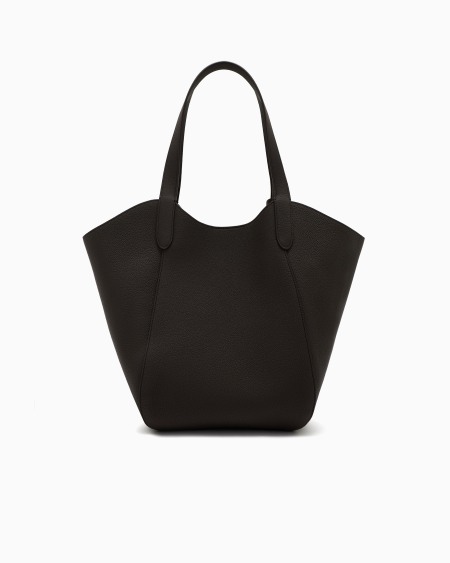 A|x Armani Exchange Medium Pebbled Leather Handbag