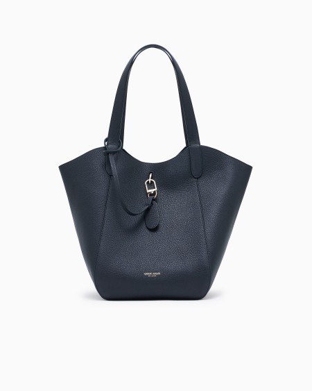 a|x armani exchange Medium pebbled leather handbag