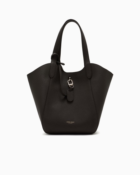 a|x armani exchange Medium pebbled leather handbag