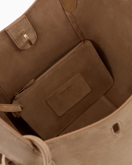 A|x Armani Exchange Medium Suede Handbag