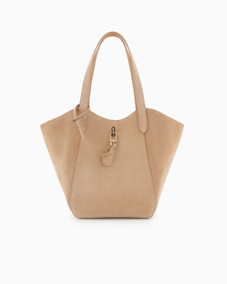 a|x armani exchange Medium suede handbag