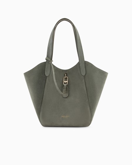 a|x armani exchange Medium suede handbag