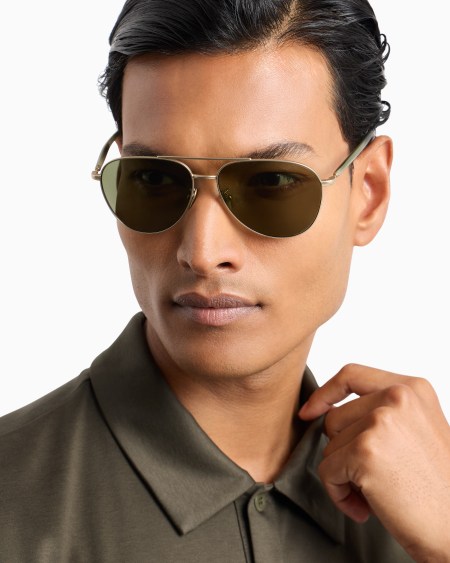 A|x Armani Exchange Men’s Aviator Sunglasses