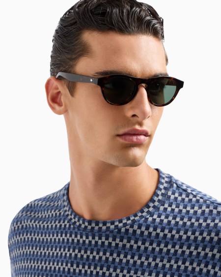 A|x Armani Exchange Men’s Oval Sunglasses