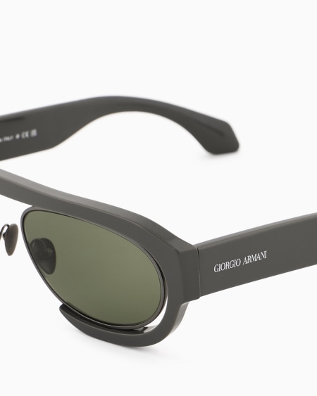 A|x Armani Exchange Men’s Oval Sunglasses