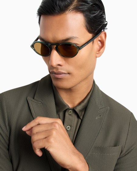 A|x Armani Exchange Men’s Oval Sunglasses