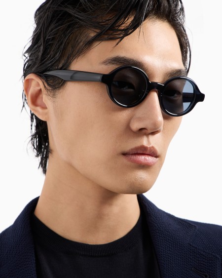 A|x Armani Exchange Men’s Oval Sunglasses