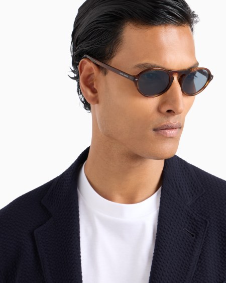 A|x Armani Exchange Men’s Oval Sunglasses