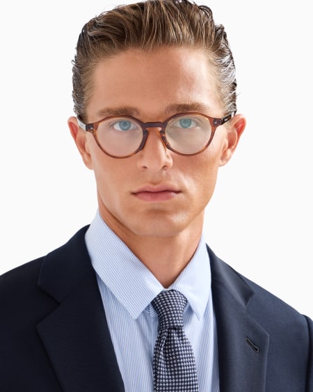 A|x Armani Exchange Men’s Panto Glasses