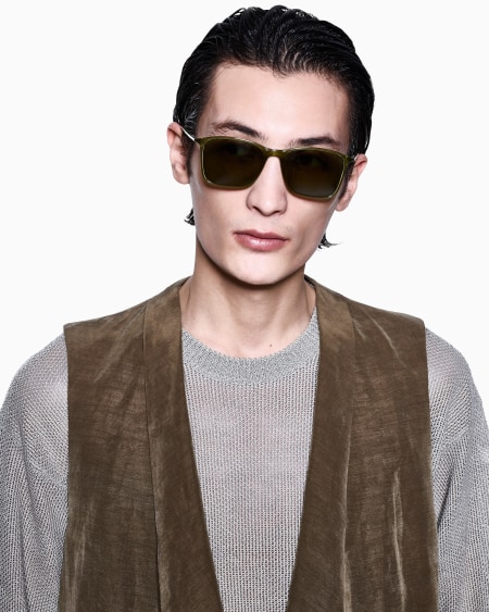 A|x Armani Exchange Men’s Pillow Sunglasses