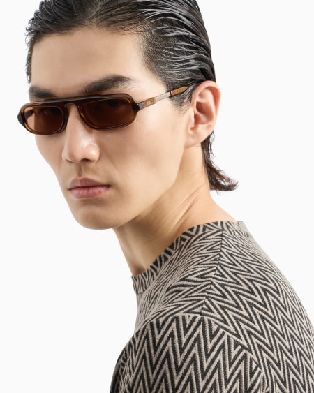 A|x Armani Exchange Men’s Rectangular Sunglasses