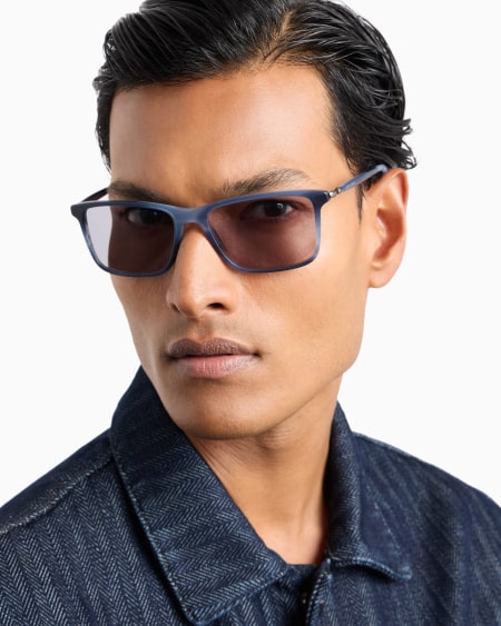 A|x Armani Exchange Men’s Rectangular Sunglasses