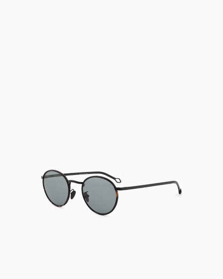 A|x Armani Exchange Men’s Round Sunglasses