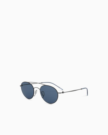 A|x Armani Exchange Men’s Round Sunglasses