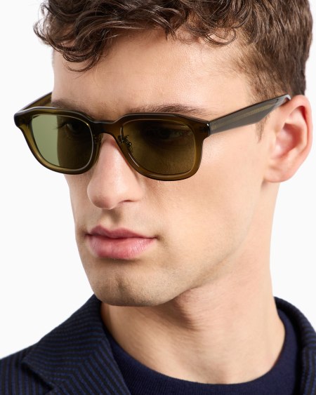 A|x Armani Exchange Men’s Square Sunglasses