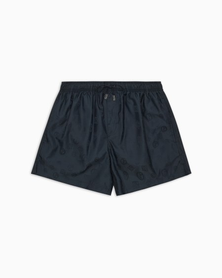 a|x armani exchange Monogram swim trunks