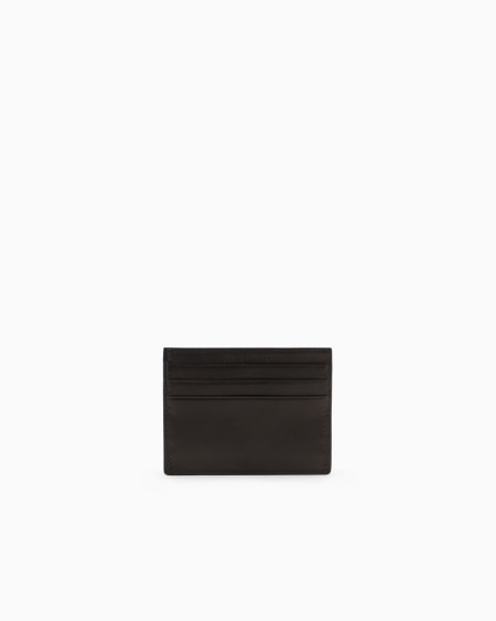 A|x Armani Exchange Nappa Leather Card Holder