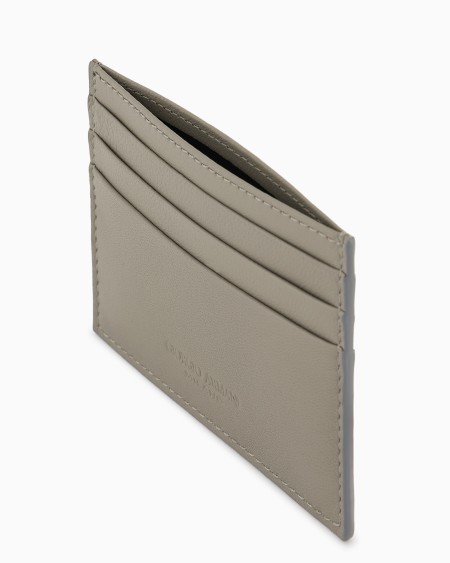 A|x Armani Exchange Nappa Leather Card Holder