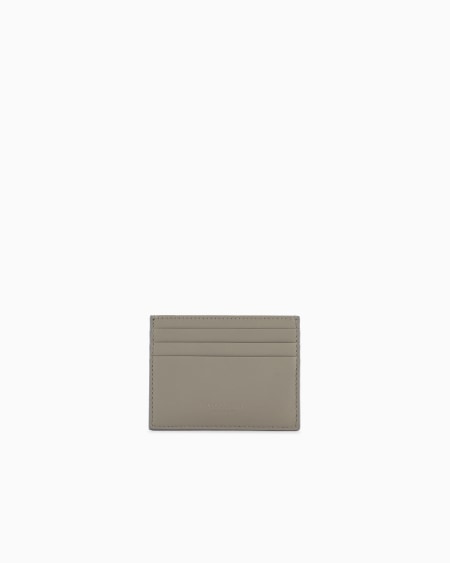 a|x armani exchange Nappa leather card holder