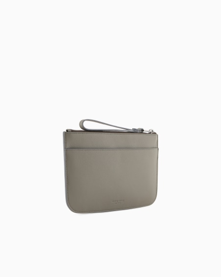 A|x Armani Exchange Nappa Leather Clutch Bag