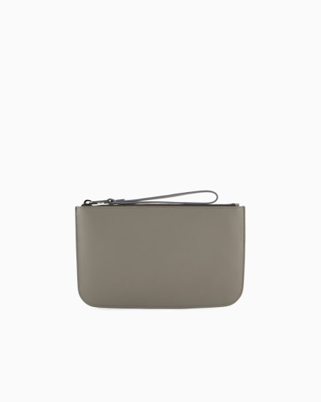 A|x Armani Exchange Nappa Leather Clutch Bag