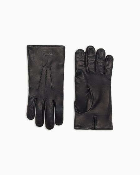 a|x armani exchange Nappa-leather gloves