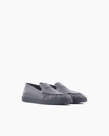 A|x Armani Exchange Nappa-leather Slip-ons
