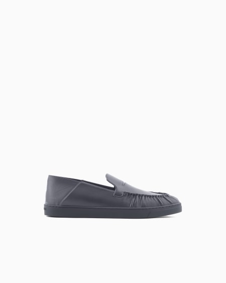 a|x armani exchange Nappa-leather slip-ons