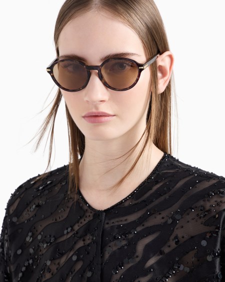 A|x Armani Exchange Oval Women’s Sunglasses