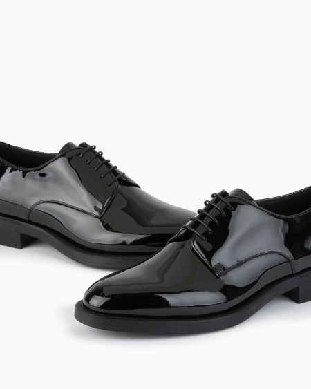 A|x Armani Exchange Patent-leather Derby Shoes