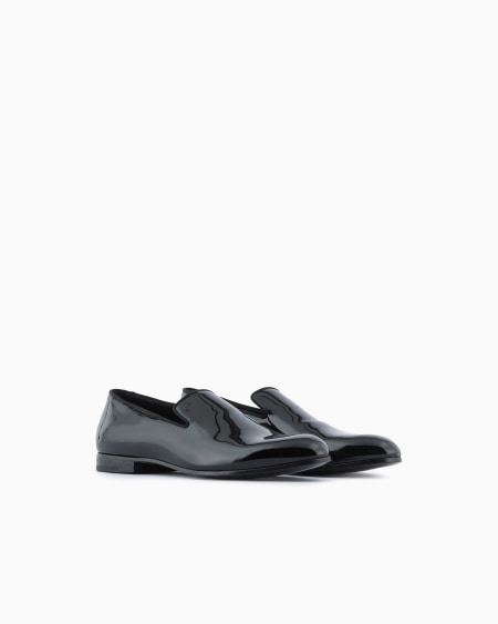 A|x Armani Exchange Patent Leather Loafers
