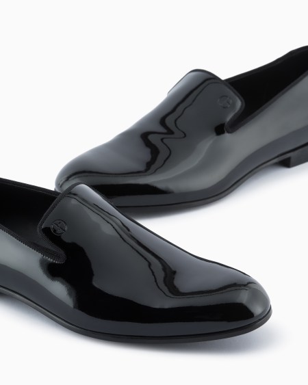 A|x Armani Exchange Patent Leather Loafers