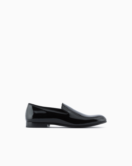 a|x armani exchange Patent leather loafers