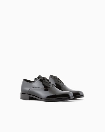 A|x Armani Exchange Patent Leather Oxfords