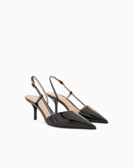 A|x Armani Exchange Patent Leather Slingbacks