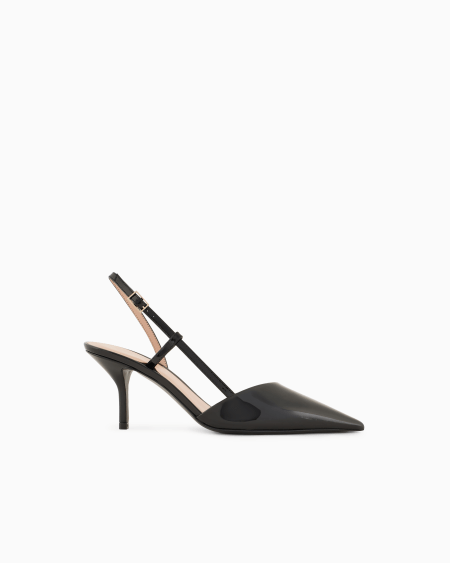a|x armani exchange Patent leather slingbacks