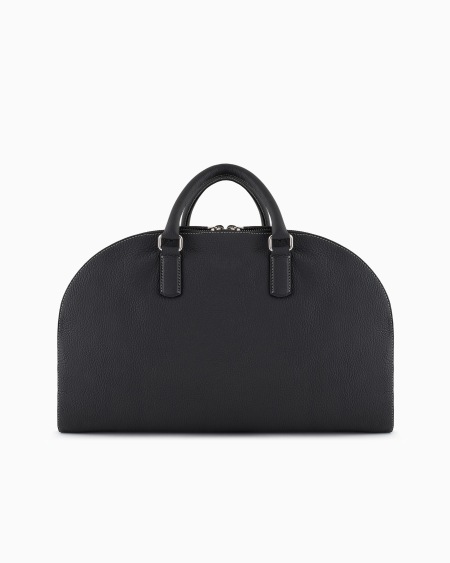 a|x armani exchange Pebbled leather duffel bag
