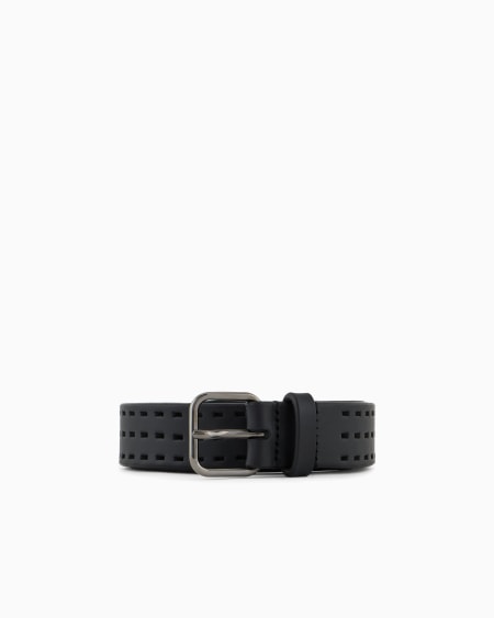 a|x armani exchange Perforated leather belt