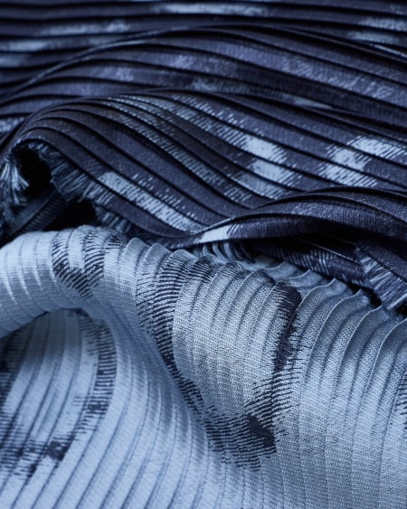 A|x Armani Exchange Pleated Silk-blend Scarf