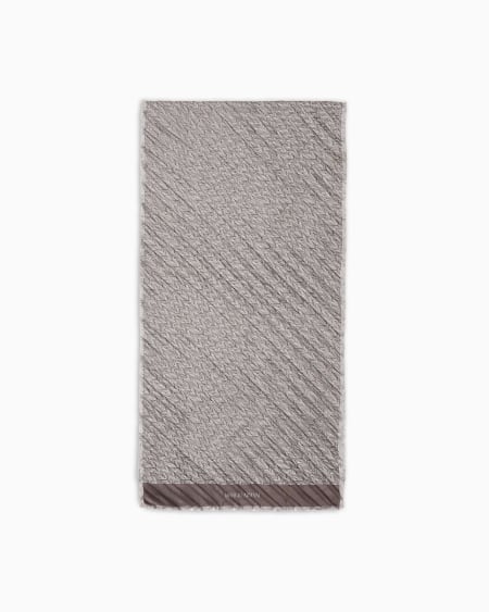 a|x armani exchange Pleated silk scarf