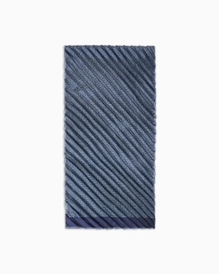 a|x armani exchange Pleated silk scarf