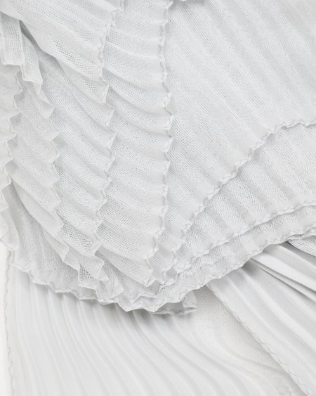 A|x Armani Exchange Pleated Silk Stole